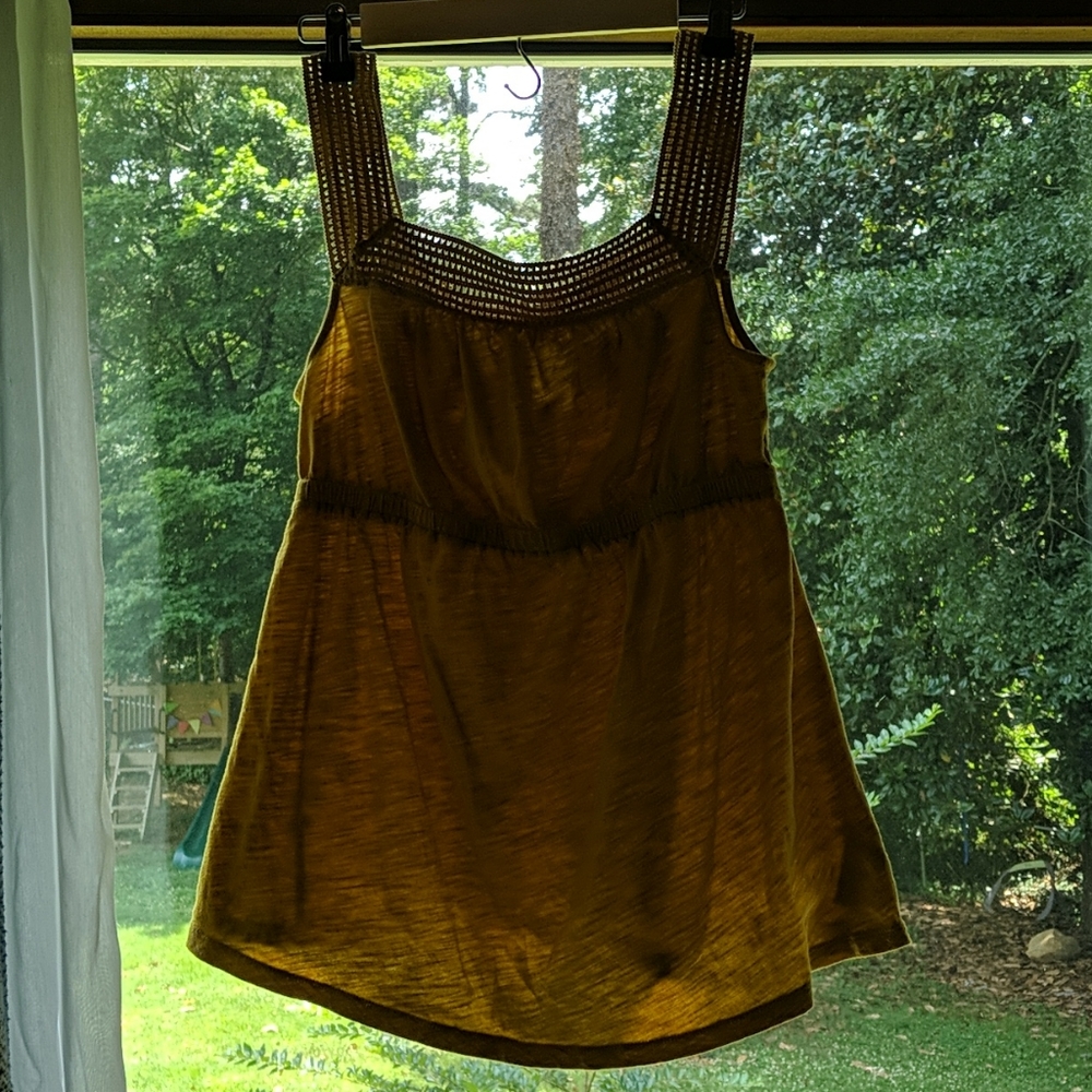 Yellow maternity blouse
